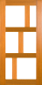 DG219S 1020 Glazed Timber Entrance Door